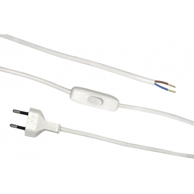 46023 1,5m CONEXION CON INTERRUPTOR BLANCO ALG