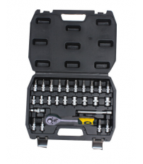 EK401 JUEGO 26 BOCALLAVES Y ACCESOORIOS 1/4" MOTA