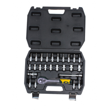 EK401 JUEGO 26 BOCALLAVES Y ACCESOORIOS 1/4" MOTA