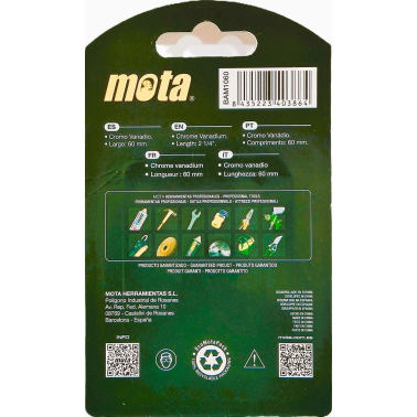 BAM1060 5u ADAPTADOR HEXAGONAL MAGNETICO HEMBRA 60mm MOTA