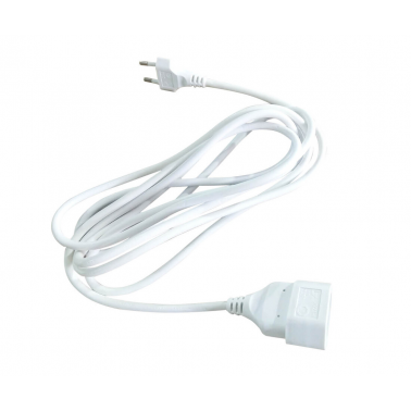 100500001 3m PROLONGACION ECONOMICA BLANCA 2x0,75mm GSC
