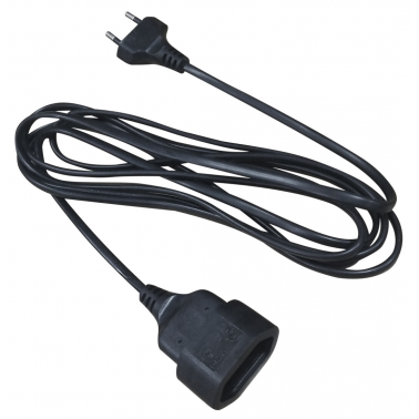100500004 3m PROLONGACION ECONOMICA NEGRA 2x0,75mm GSC
