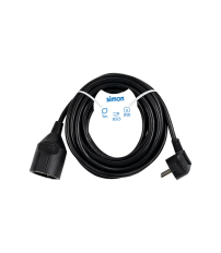 PL165110 5m PROLONGACION MANGUERA 3x1,5mm NEGRA SIMON BRICO