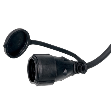 PL122401 10m PROLONGACION MANGUERA 3x2,5mm CON TAPA NEGRA IP44 SIMON BRICO