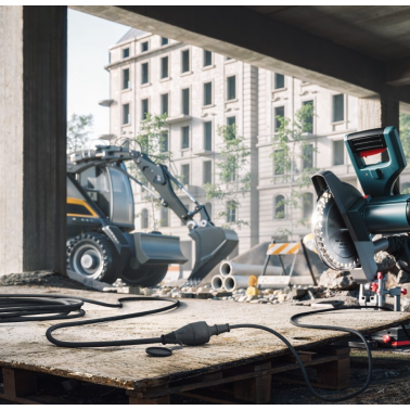 PL122501 20m PROLONGACION MANGUERA 3x2,5mm CON TAPA NEGRA IP44 SIMON BRICO