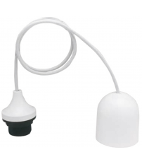 1301018 ENFILAJE PORTALAMPARAS + CABLE + FLORON BLANCO F-BRIGHT