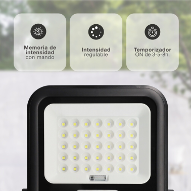 202615017 PROYECTOR LED MILOHA 150W 6500K CON PANEL SOLAR 15W GSC