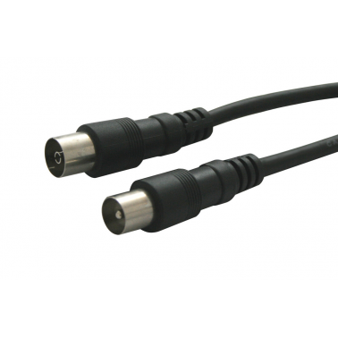 2600915 2,5m PROLONGACION COAXIAL NEGRO GSC