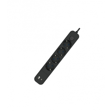 1001715-N BASE MULTIPLE 4T C/CABLE C/INT 1,5M USB A+C NEGRA EB