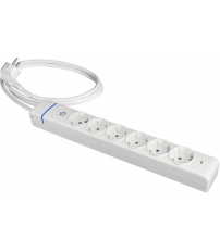61ILS BASE MULTIPLE 6T C/CABLE C/INTER 1,5mts PROTECC SOBRETENSION ION SOLERA