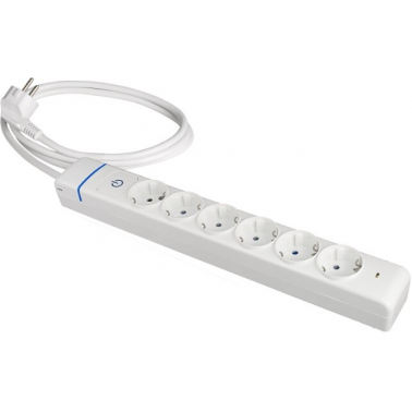 61ILS BASE MULTIPLE 6T C/CABLE C/INTER 1,5mts PROTECC SOBRETENSION ION SOLERA