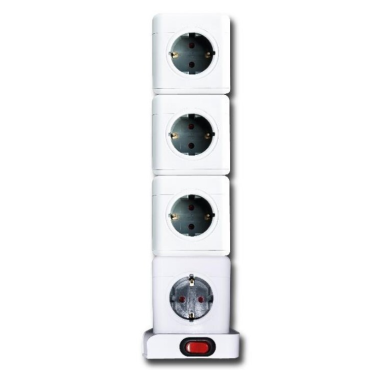 1002910 BASE MODULAR 5 TOMAS + 4 USB C/INTERRUPTOR Y CABLE 1,5m F-BRIGHT