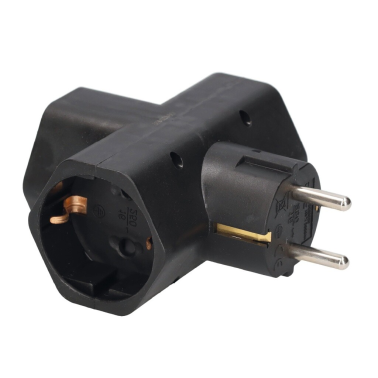 103000030 ADAPTADOR TRIPLE SALIDA NEGRO GSC