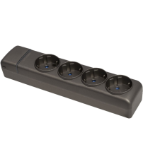 8004PNG BASE MULTIPLE GRAFITO 4T SIN CABLE SIN INTERRUPTOR ION SOLERA