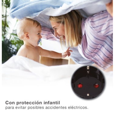 103000042 ADAPTADOR 4 SALIDAS NEGRO GSC