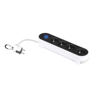 BM712401 BASE 4T C/CABLE 1,4m C/INTER DE PIE + CLAVIJA CON ASA SIMON BRICO