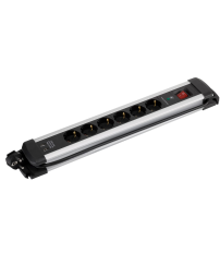 BM726601 BASE ALUMINIO 6T + 2 USB C/CABLE 1,5m C/INTER Y PROTECCION SIMON BRICO