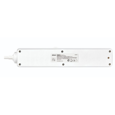 BM712501 BASE 5T C/CABLE 2m C/INTER BLANCA SIMON BRICO