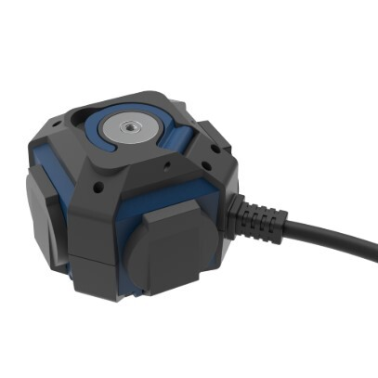 PL428201 BASE CUBICA 4T CON TAPAS C/CABLE 1,4m C/INTER NEGRA IP44 SIMON BRICO