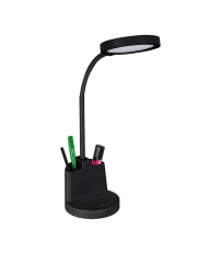03824 FLEXO LED SOBREMESA 8W IP20 4000K 520Lm NEGRO LABOR STRÜHM