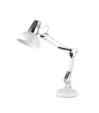 204200051 FLEXO SOBREMESA BLANCO ARTICULADO 1xE27 BUDONI GSC