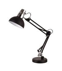 204200050 FLEXO SOBREMESA NEGRO ARTICULADO 1xE27 BUDONI GSC