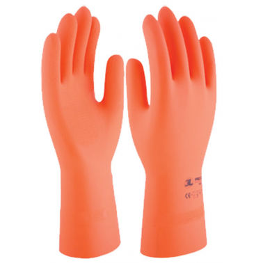 GUANTE LATEX NAT.FLOCADO PROTEX HD35 T08