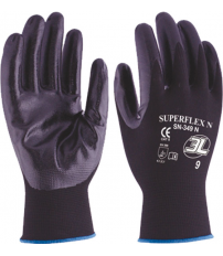 GUANTE NYLON NITR.SUPERFLEX N SN349N T09