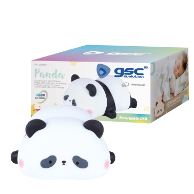 202800011 LUZ DE NOCHE INFANTIL LED PANDA RECARGABLE 1W RGB GSC