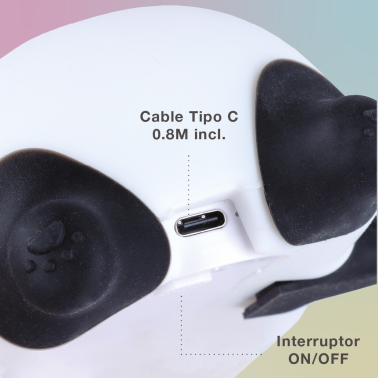 202800011 LUZ DE NOCHE INFANTIL LED PANDA RECARGABLE 1W RGB GSC