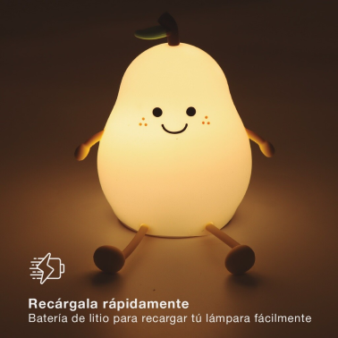 202800012 LUZ DE NOCHE INFANTIL LED PERA RECARGABLE 1W RGB GSC