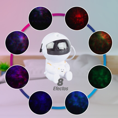 202800015 LUZ DE NOCHE INFANTIL LED ASTRONAUTA PROYECTOR GALAXIA GSC