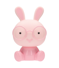 202800017 LUZ DE NOCHE INFANTIL LED CONEJITO RECARGABLE CON ALTAVOZ 5W RGB GSC