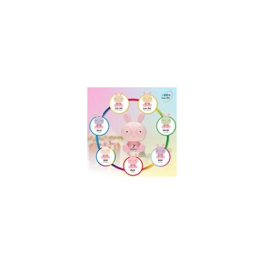 202800017 LUZ DE NOCHE INFANTIL LED CONEJITO RECARGABLE CON ALTAVOZ 5W RGB GSC