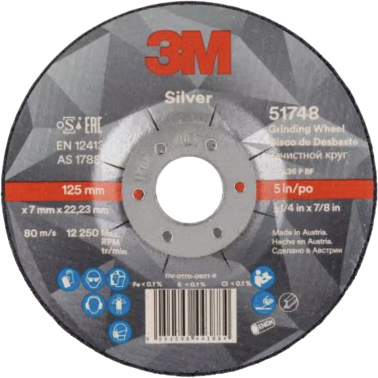 DISCO DESBASTE SILVER T27 51747 125X7,0