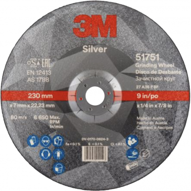 DISCO DESBASTE SILVER T27 51751 230X7,0