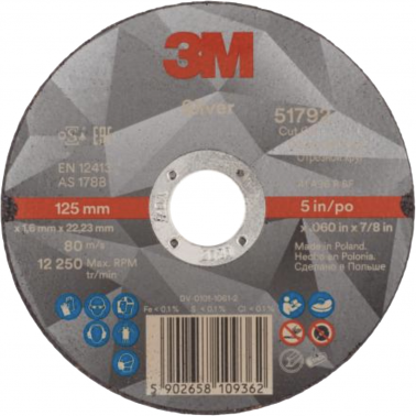 DISCO CORTE SILVER T41 51792 125X1,6
