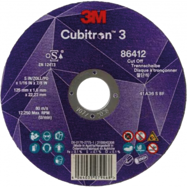 DISCO CORTE CUBITRON3 87963C3 125X2,5X22