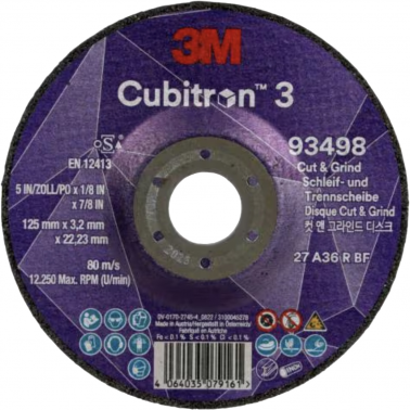 DISCO CORTE CUBITRON3 93498C3 125X3,2X22