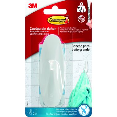 GANCHO COMMAND 17083B 1U+2TIRAS BLANCO