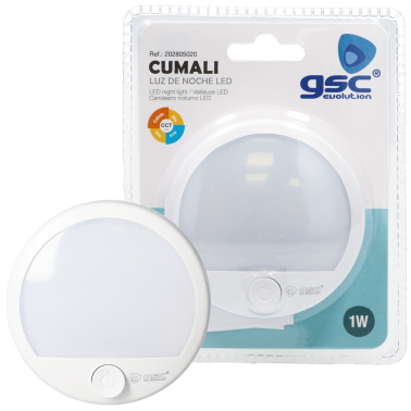 202805020 LUZ NOCHE LED CIRCULAR 1W CCT 50Lm CUMALI GSC