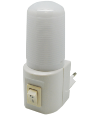 1101496 PILOTO LUZ NOCHE LED TRANSPARENTE CON INTERRUPTOR 1W F-BRIGHT