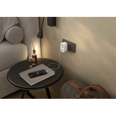 CL610306 ADAPTADOR SIMPLE CON USB A + C 30W BLANCO SIMON BRICO