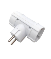 103000005 ADAPTADOR DOBLE SALIDA BLANCO GSC