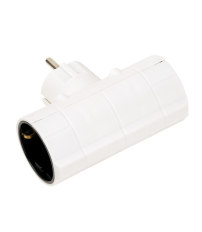 CL118802 ADAPTADOR BIPOLAR DOBLE SCHUKO TT BLANCO 16A 250V SIMON BRICO