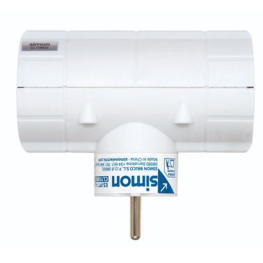 CL118802 ADAPTADOR BIPOLAR DOBLE SCHUKO TT BLANCO 16A 250V SIMON BRICO