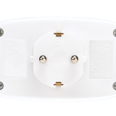 CL910401 ADAPTADOR DOBLE SALIDA C/INTERRUPTOR BLANCO 16A 250V SIMON BRICO