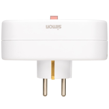 CL910401 ADAPTADOR DOBLE SALIDA C/INTERRUPTOR BLANCO 16A 250V SIMON BRICO