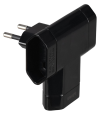 CL115818 ADAPTADOR BIPOLAR TRIPLE NEGRO 10A 250V SIMON BRICO