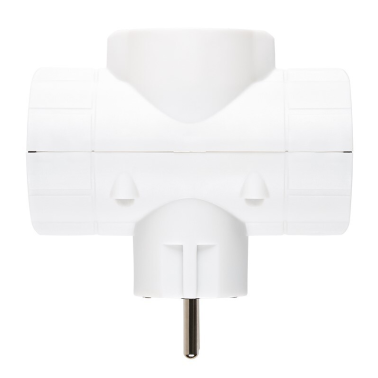 CL118307 ADAPTADOR BIPOLAR TRIPLE SCHUKO TT BLANCO 16A 250V SIMON BRICO